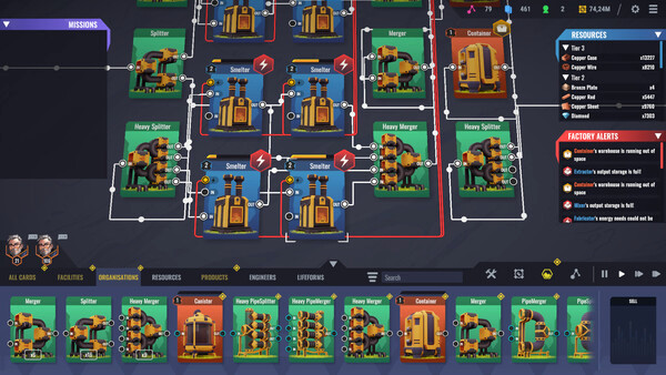 Игра Factory Planner, скриншот