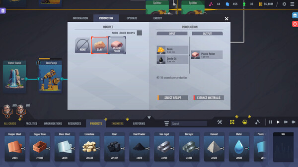 Игра Factory Planner, скриншот