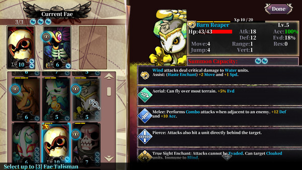 Игра Fae Tactics, скриншот