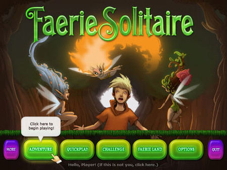 Игра Faerie Solitaire, скриншот