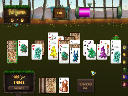 Игра Faerie Solitaire, скриншот