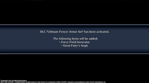 Игра Fairy Fencer F ADF Ultimate Fencer Armor Set, скриншот