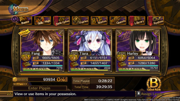 Игра Fairy Fencer F: Hot Springs Set, скриншот