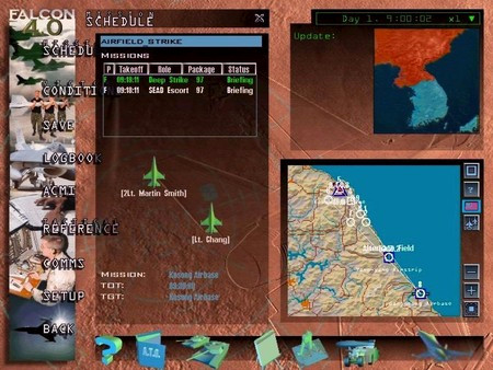 Игра Falcon 4.0, скриншот