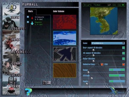 Игра Falcon 4.0, скриншот