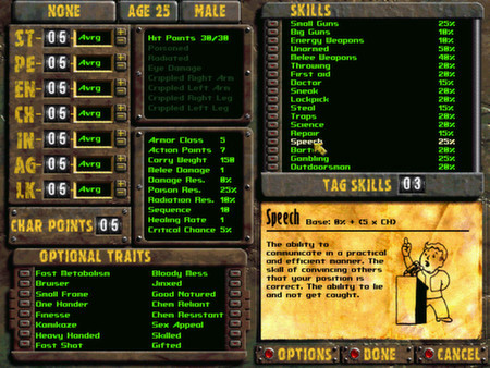 Игра Fallout 2: A Post Nuclear Role Playing Game, скриншот