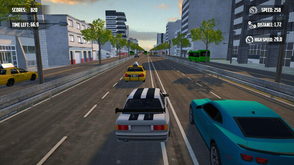 Игра Fastest Cars Traffic Racer, скриншот
