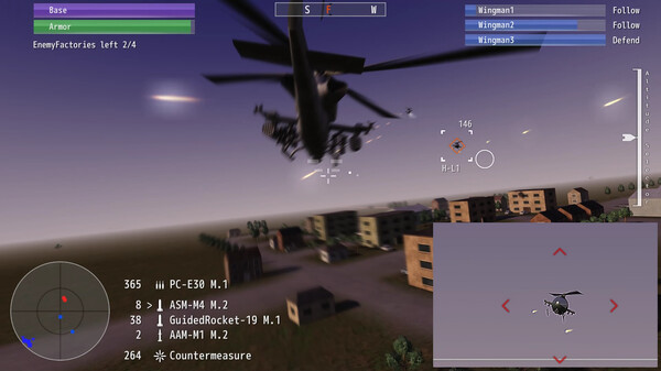 Игра FEBA Gunship R, скриншот