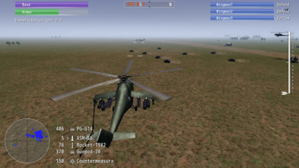 Игра FEBA Gunship R, скриншот