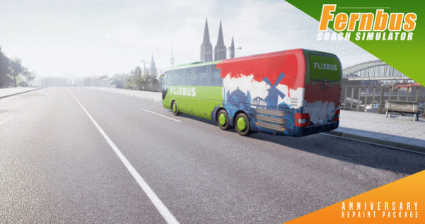 Игра Fernbus Simulator - Anniversary Repaint Package, скриншот