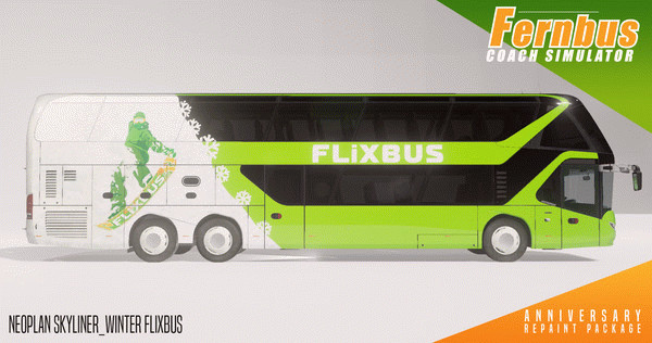 Игра Fernbus Simulator - Anniversary Repaint Package, скриншот