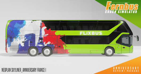 Игра Fernbus Simulator - Anniversary Repaint Package, скриншот