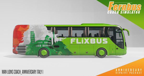 Игра Fernbus Simulator - Anniversary Repaint Package, скриншот