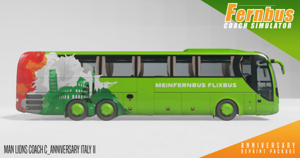 Игра Fernbus Simulator - Anniversary Repaint Package, скриншот