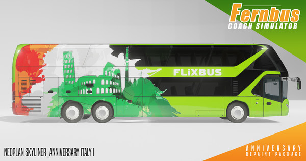 Игра Fernbus Simulator - Anniversary Repaint Package, скриншот