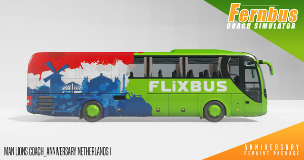 Игра Fernbus Simulator - Anniversary Repaint Package, скриншот