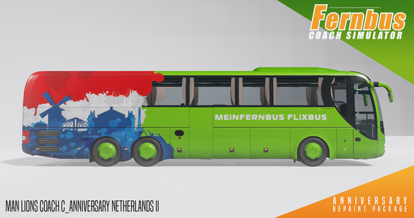 Игра Fernbus Simulator - Anniversary Repaint Package, скриншот