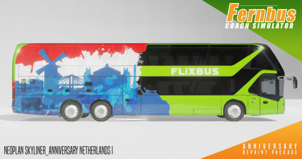 Игра Fernbus Simulator - Anniversary Repaint Package, скриншот