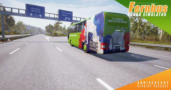 Игра Fernbus Simulator - Anniversary Repaint Package, скриншот