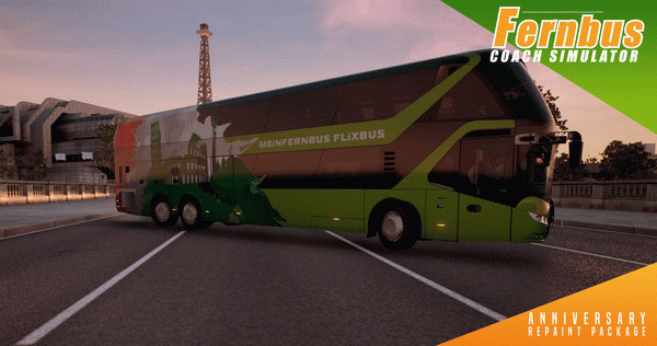Игра Fernbus Simulator - Anniversary Repaint Package, скриншот