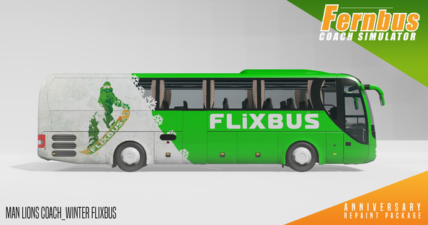 Игра Fernbus Simulator - Anniversary Repaint Package, скриншот