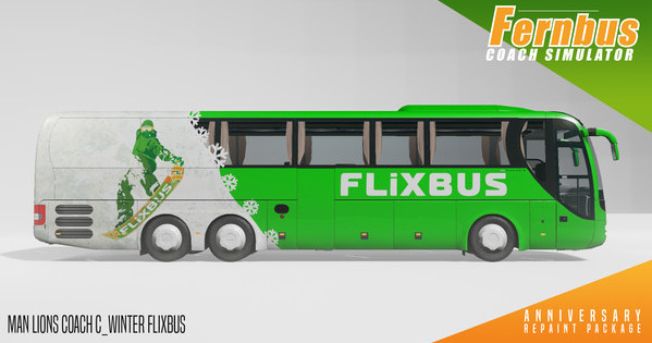 Игра Fernbus Simulator - Anniversary Repaint Package, скриншот