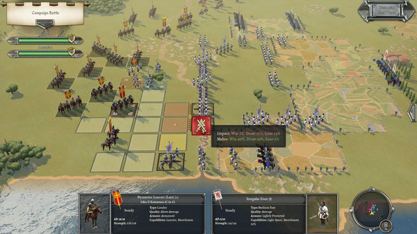 Игра Field of Glory II: Medieval - Swords and Scimitars, скриншот