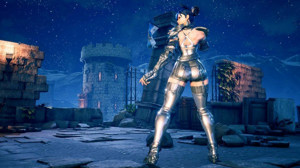 Игра FIGHTING EX LAYER - Color Gold/Silver: Blair, скриншот