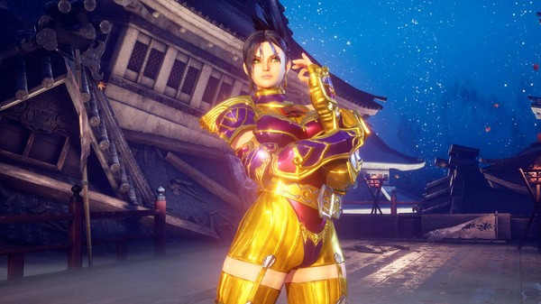 Игра FIGHTING EX LAYER - Color Gold/Silver: Blair, скриншот