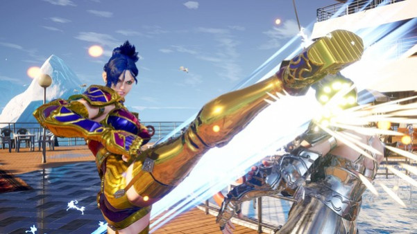 Игра FIGHTING EX LAYER - Color Gold/Silver: Blair, скриншот