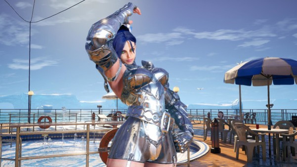 Игра FIGHTING EX LAYER - Color Gold/Silver: Blair, скриншот