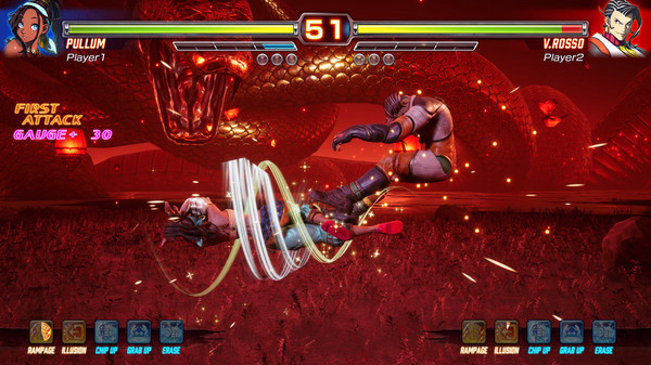 Игра FIGHTING EX LAYER, скриншот