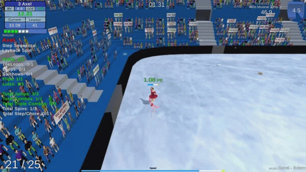 Игра Figure Skating Legends, скриншот