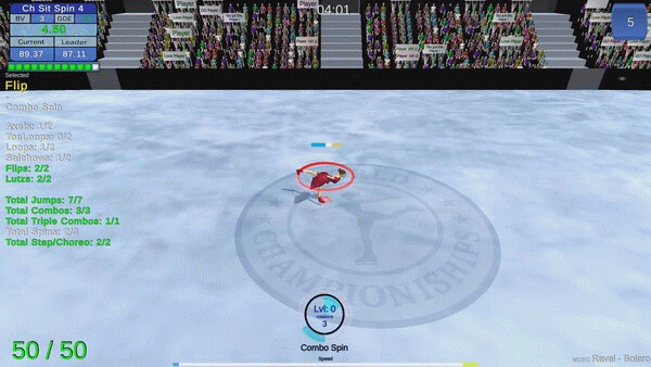 Игра Figure Skating Legends, скриншот