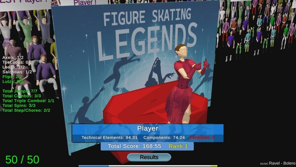 Игра Figure Skating Legends, скриншот