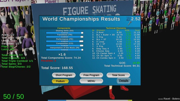 Игра Figure Skating Legends, скриншот