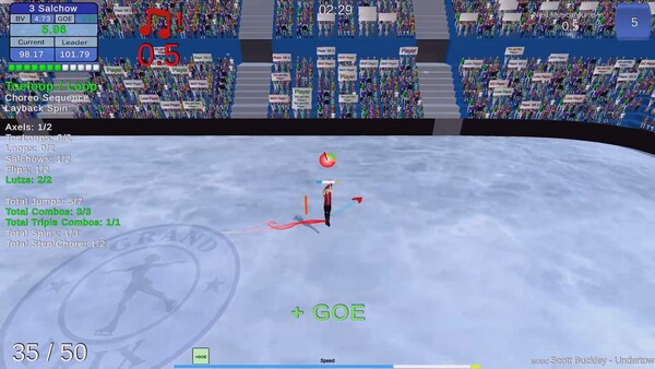 Игра Figure Skating Legends, скриншот