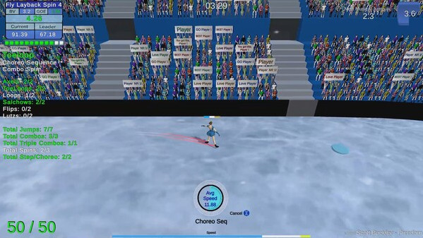 Игра Figure Skating Legends, скриншот