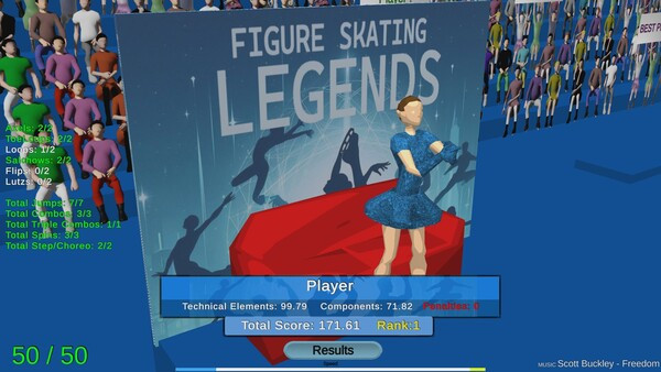 Игра Figure Skating Legends, скриншот