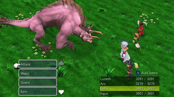 Игра FINAL FANTASY III, скриншот