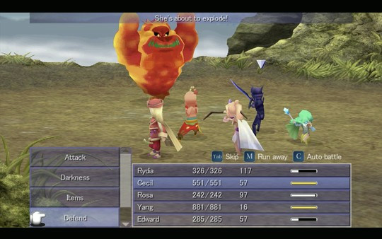 Игра FINAL FANTASY IV, скриншот