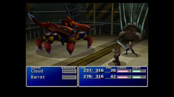 Игра FINAL FANTASY VII, скриншот