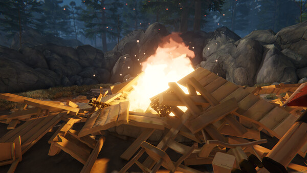 Игра Fire Pit: Throw Things Into The Fire, скриншот