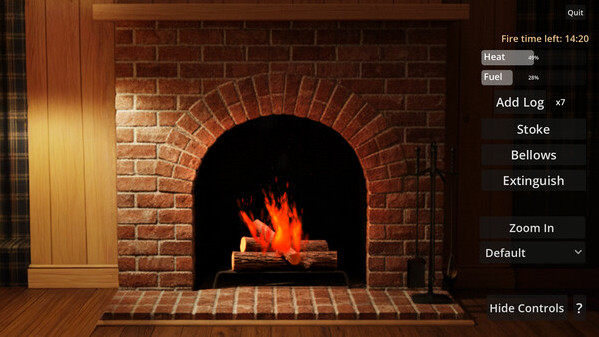 Игра Fireplace Game, скриншот