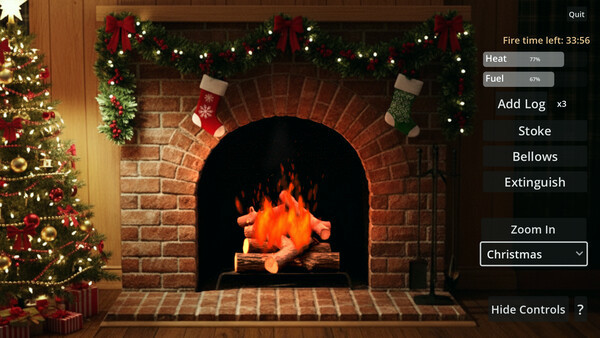 Игра Fireplace Game, скриншот