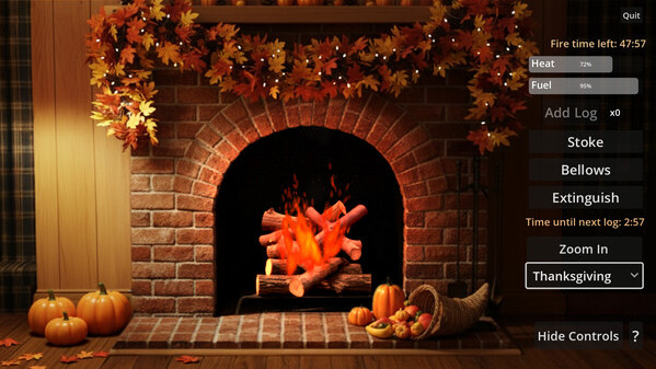 Игра Fireplace Game, скриншот