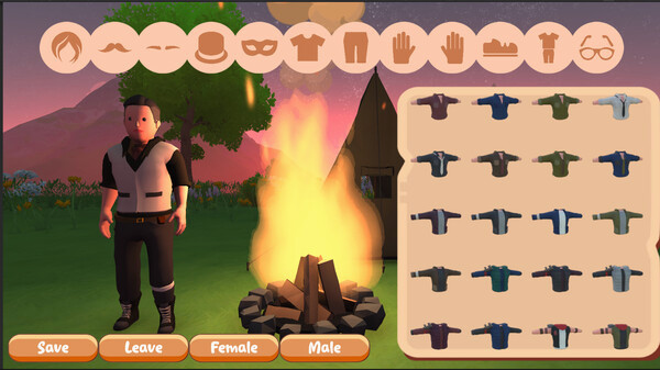 Игра Fireside Friends, скриншот