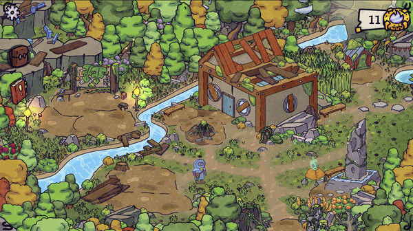 Игра Fireside, скриншот