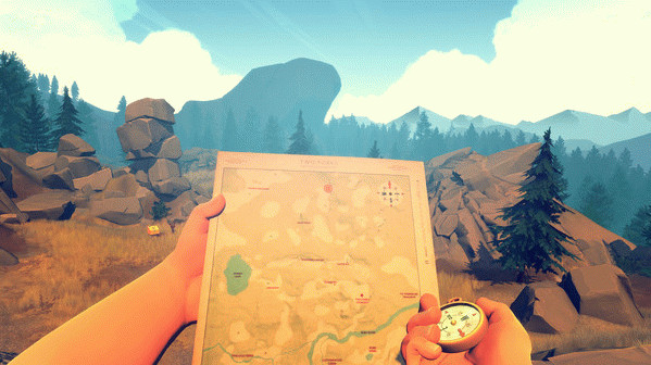 Игра Firewatch, скриншот
