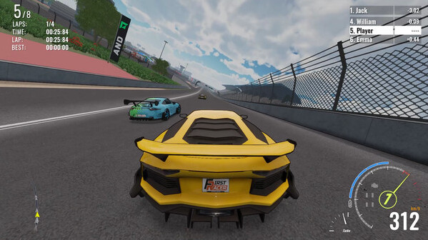 Игра First Racer, скриншот
